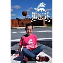 Tee-shirt rose Savbreizh blanc